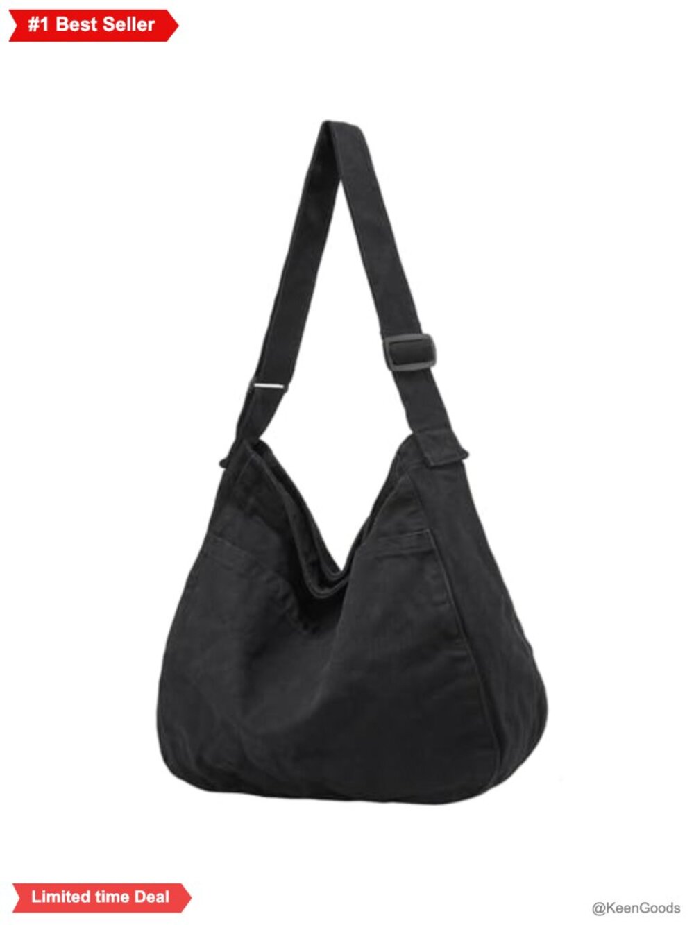 Canvas Tote Bag Large Hobo Crossbody Shoulder Bag Messenger Travel Work